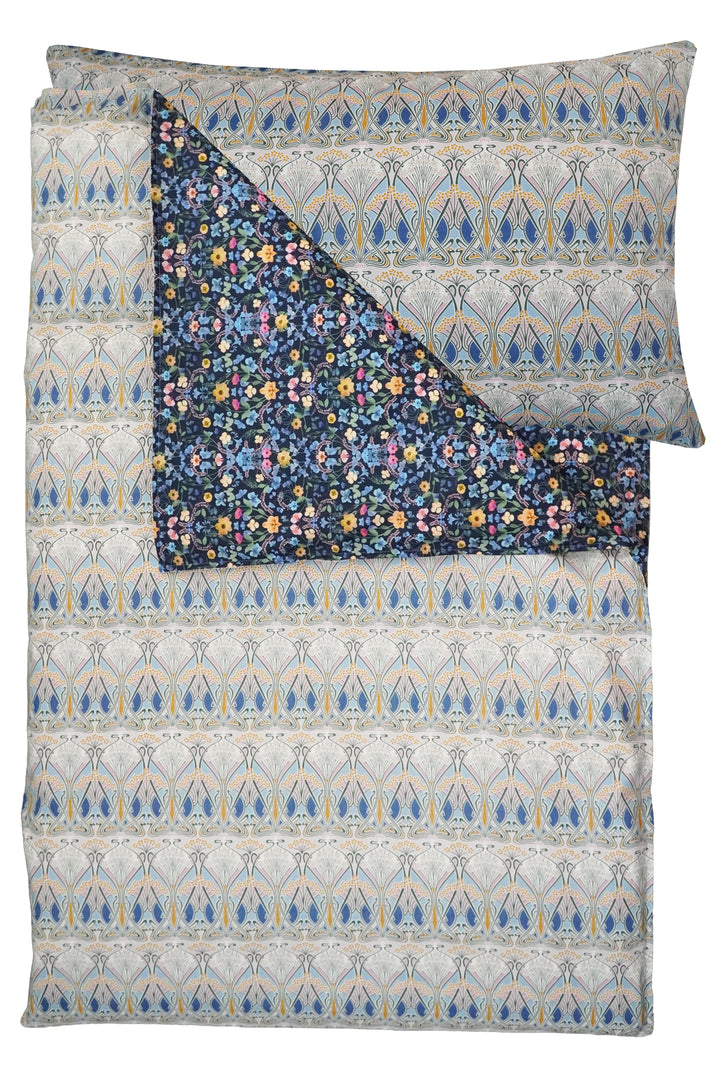 Reversible Duvet Set made with Liberty Fabric AURORA & IANTHE