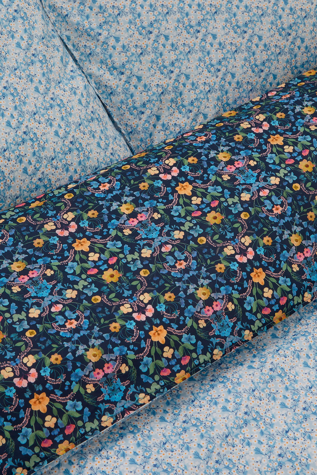 Bedding made with Liberty Fabric AURORA & MITSI VALERIA BLUE