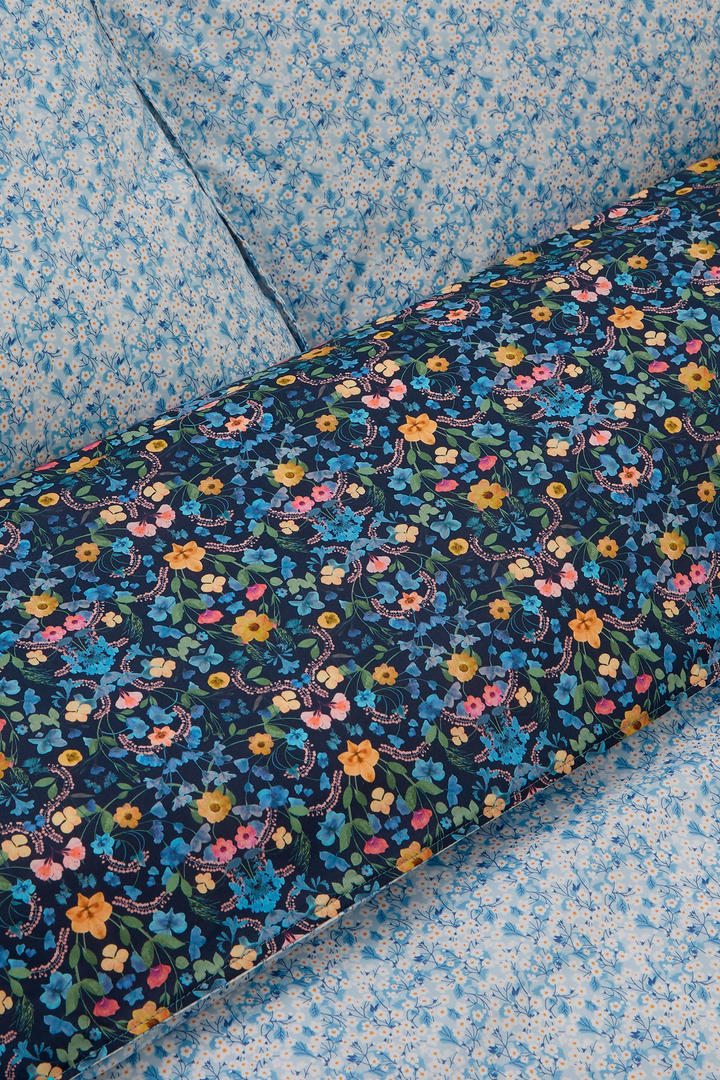 Bedding made with Liberty Fabric AURORA & MITSI VALERIA BLUE