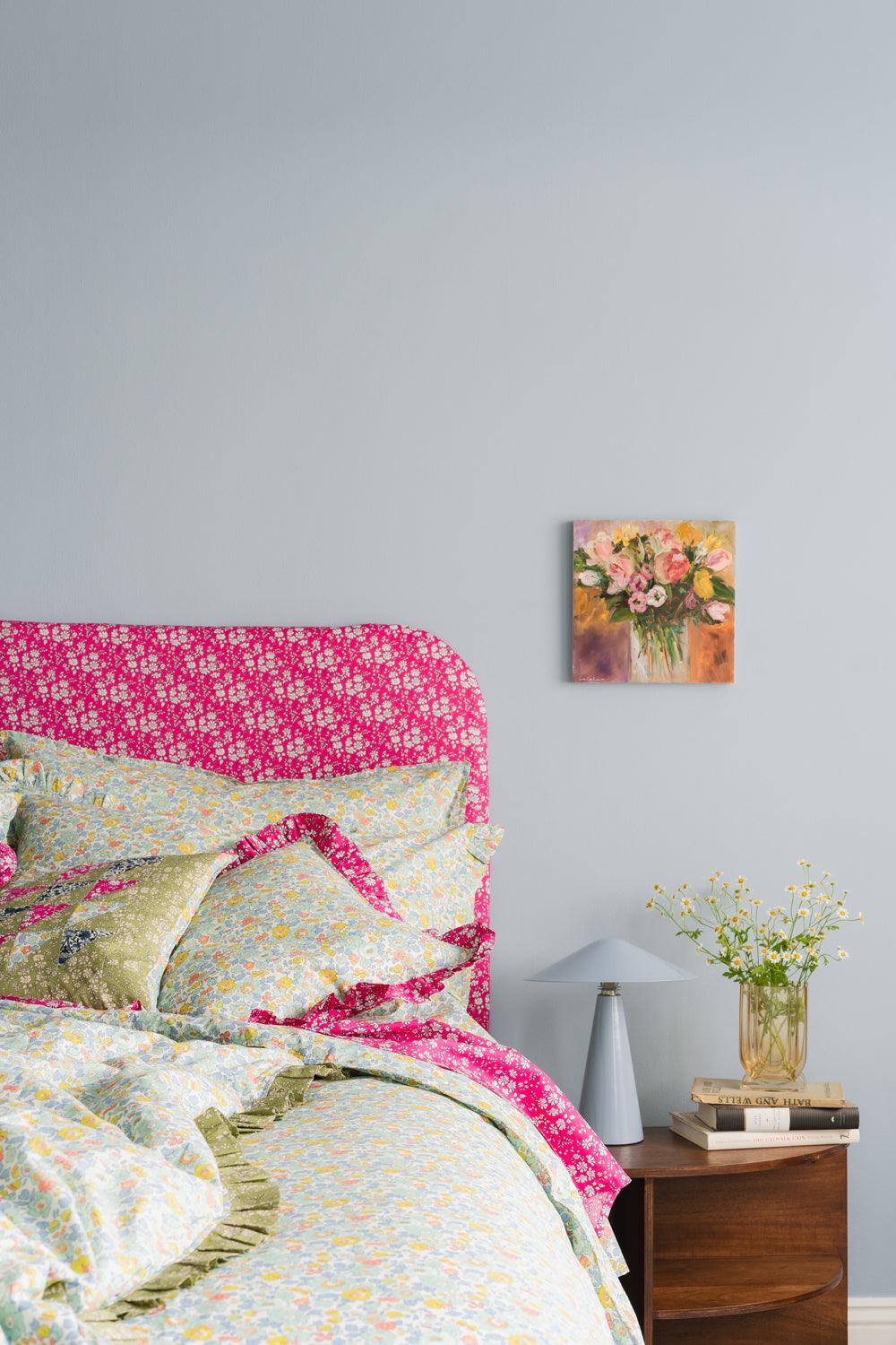 Bedding made with Liberty Fabric CAPEL FUCHSIA - Coco & Wolf