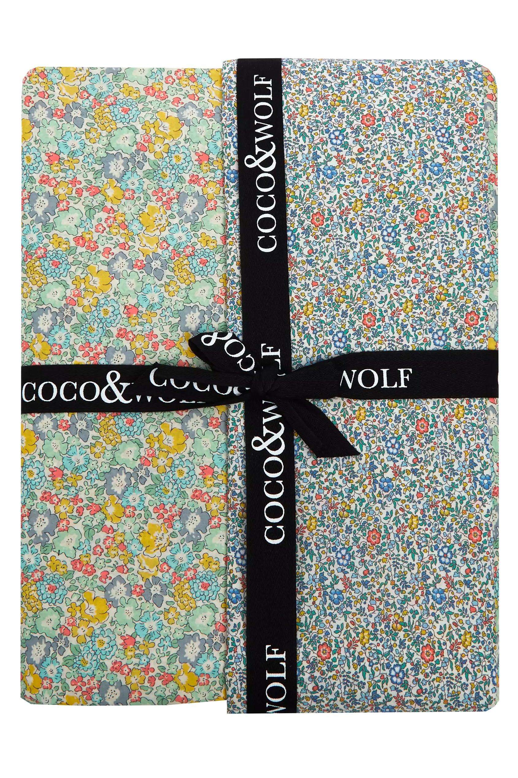 Bedding made with Liberty Fabric MICHELLE PISTACHIO & KATIE & MILLIE - Coco & Wolf