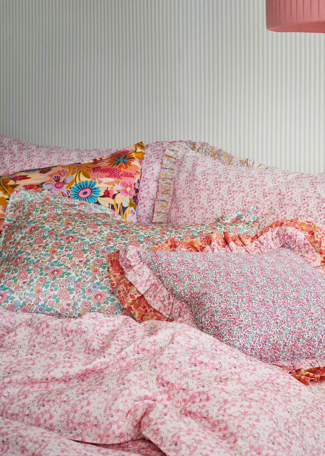 Bedding made with Liberty Fabric MITSI VALERIA PINK - Coco & Wolf