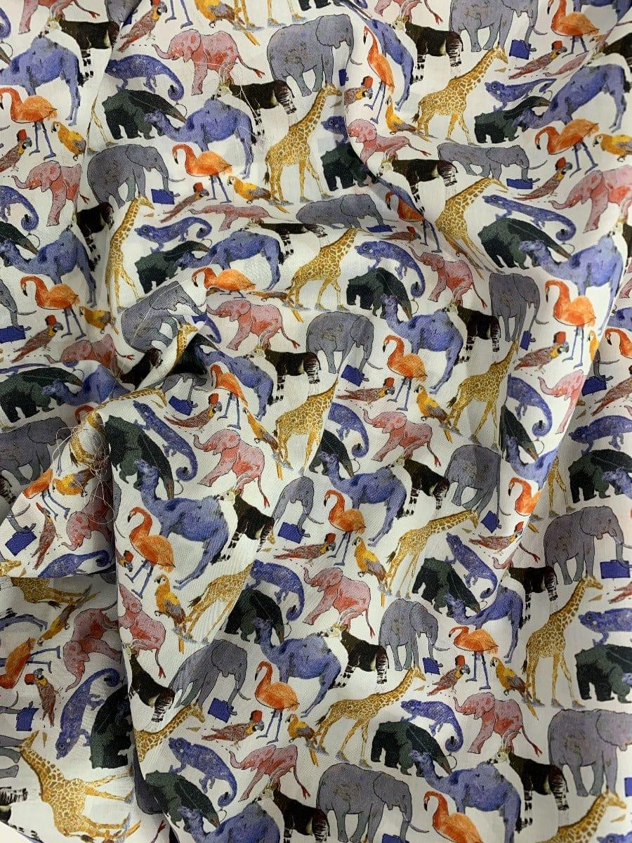 Bedding made with Liberty Fabric QUEUE FOR THE ZOO - Coco & Wolf