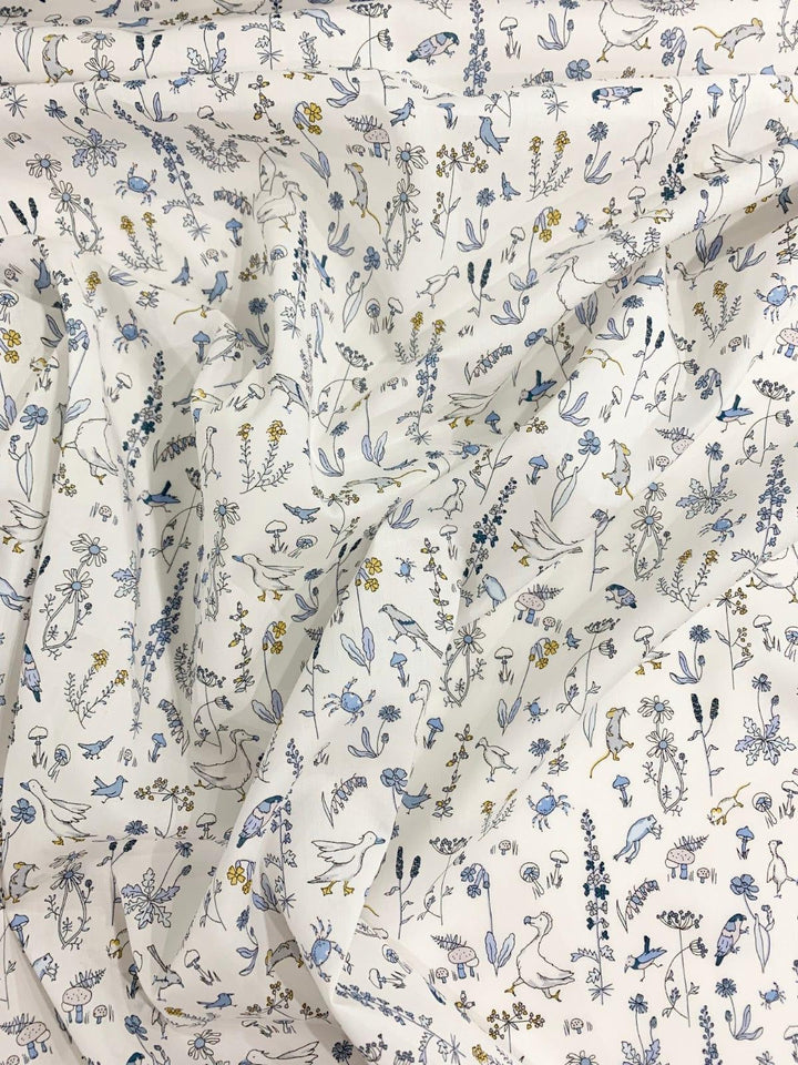 Bedding made with Liberty Fabric THEO BLUE - Coco & Wolf