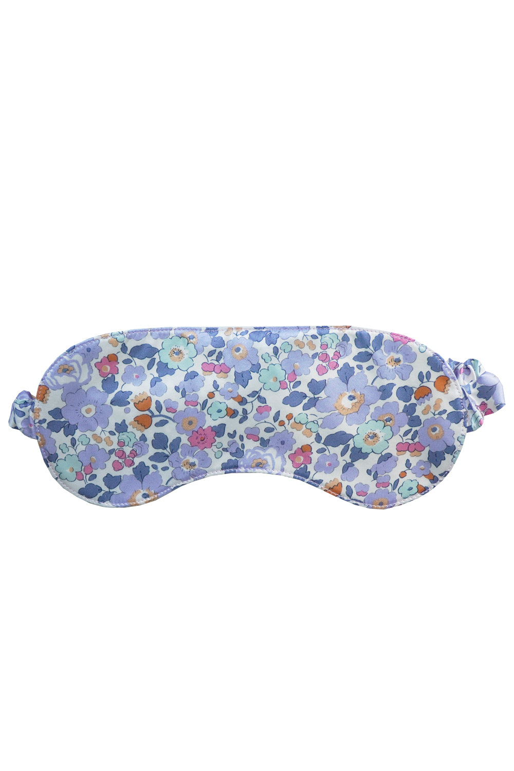 Silk Eye Mask & Pillowcase Gift Set made with Liberty Fabric BETSY LAVENDER BLUE