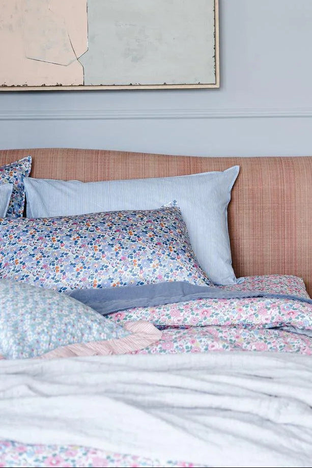 Flat Top Sheet made with Liberty Fabric BETSY LAVENDER BLUE - Coco & Wolf