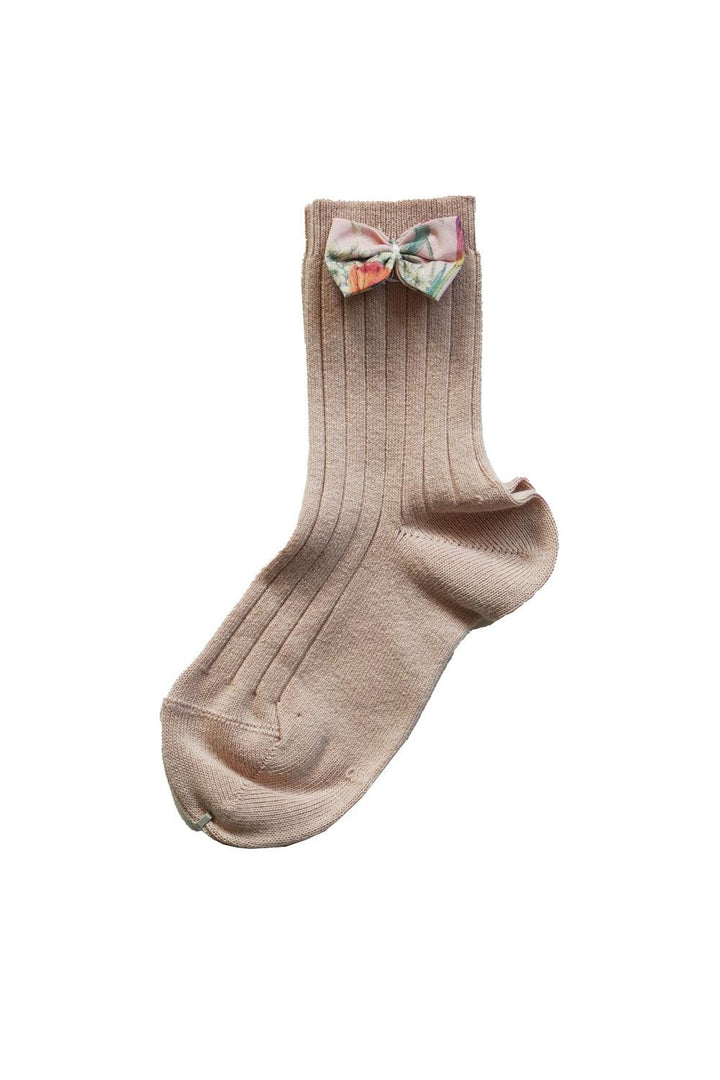 Bow Ankle Socks Liberty Fabric SPRING BLOOMS - Coco & Wolf