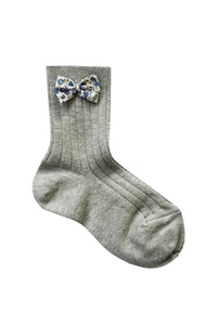 Bow Ankle Socks Liberty Fabric WILTSHIRE BUD - Coco & Wolf