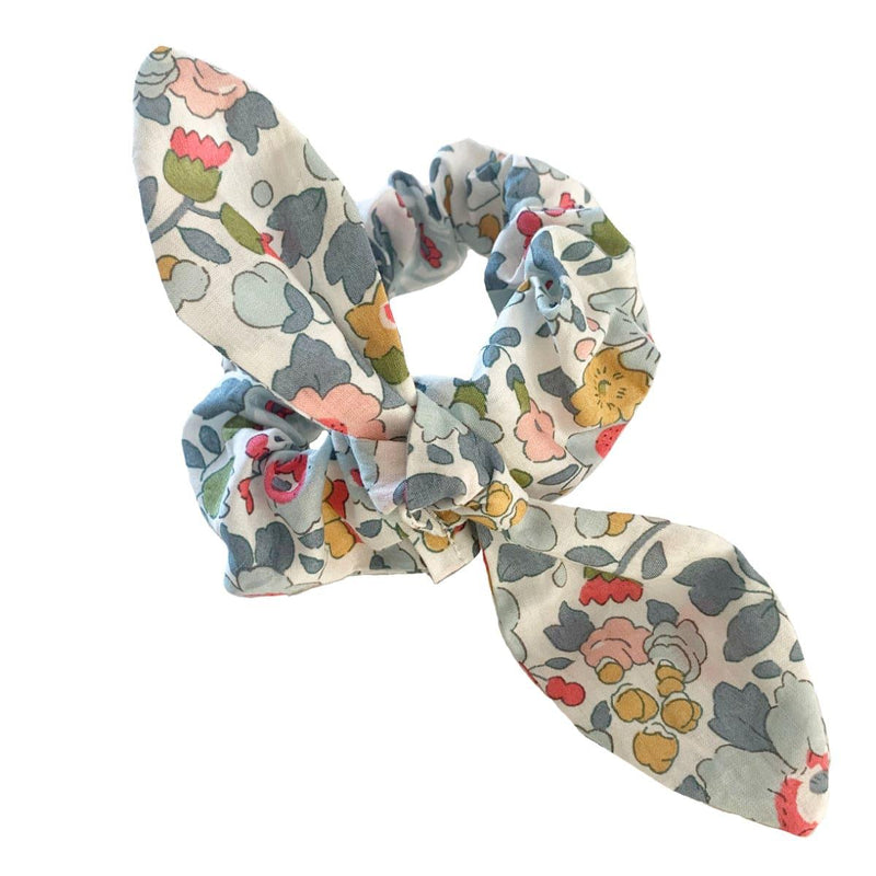 Bow Hair Scrunchie made with Liberty Fabric BETSY GREY - Coco & Wolf