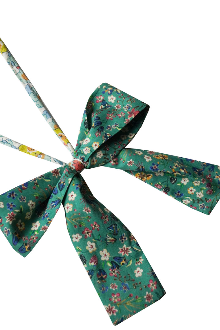 Christmas Tree Bow made with Liberty Fabric DONNA LEIGH