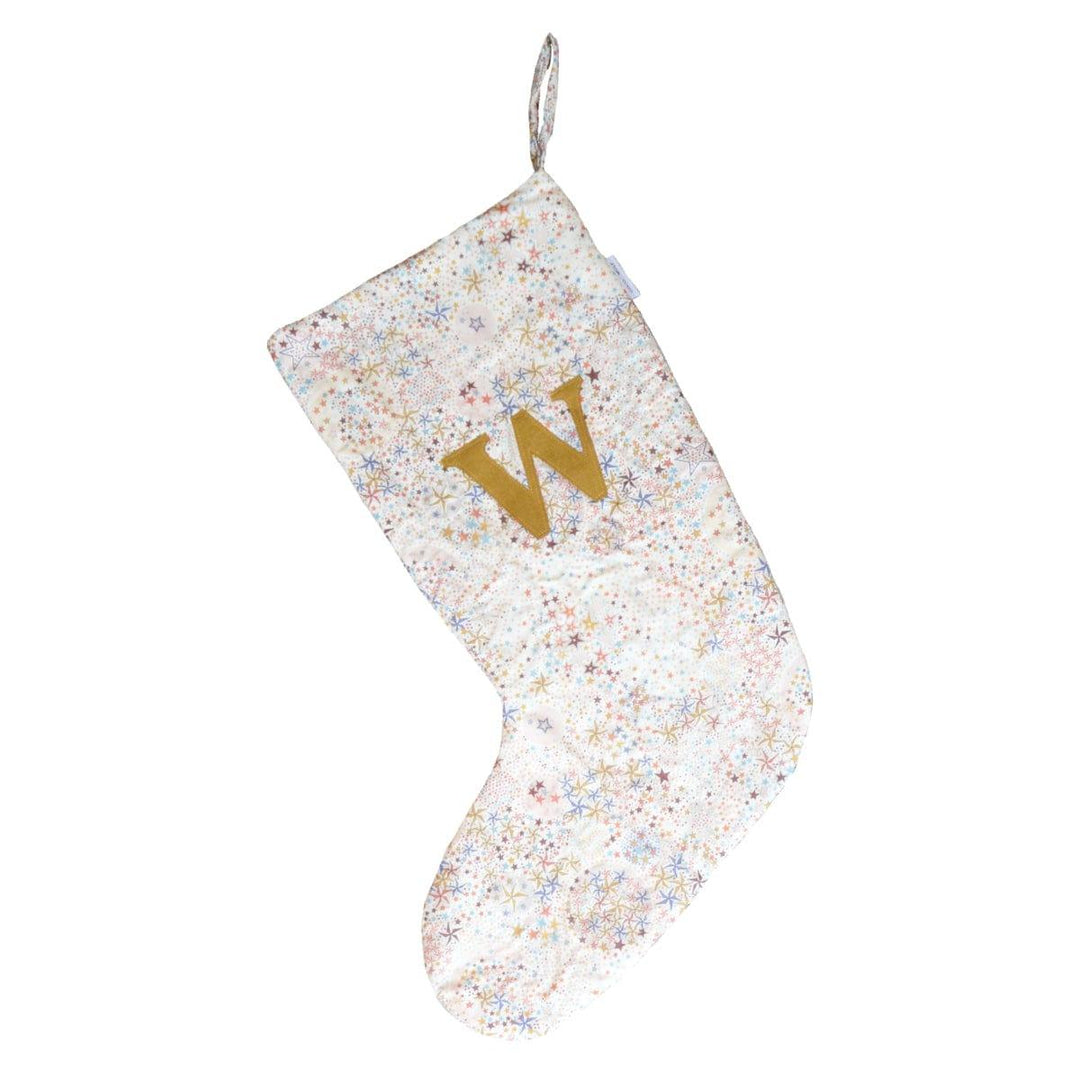 Christmas Stocking made with Liberty Fabric ADELAJDA MUSTARD - Coco & Wolf