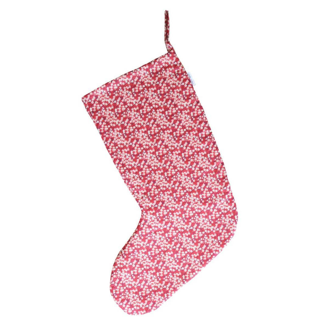 Christmas Stocking made with Liberty Fabric MITSI VALERIA - Coco & Wolf