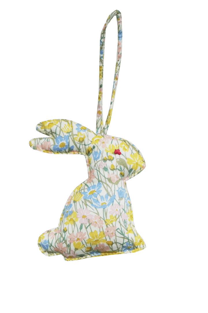 Rabbit Bauble made with Liberty Fabric BETSY & MEADOWLAND