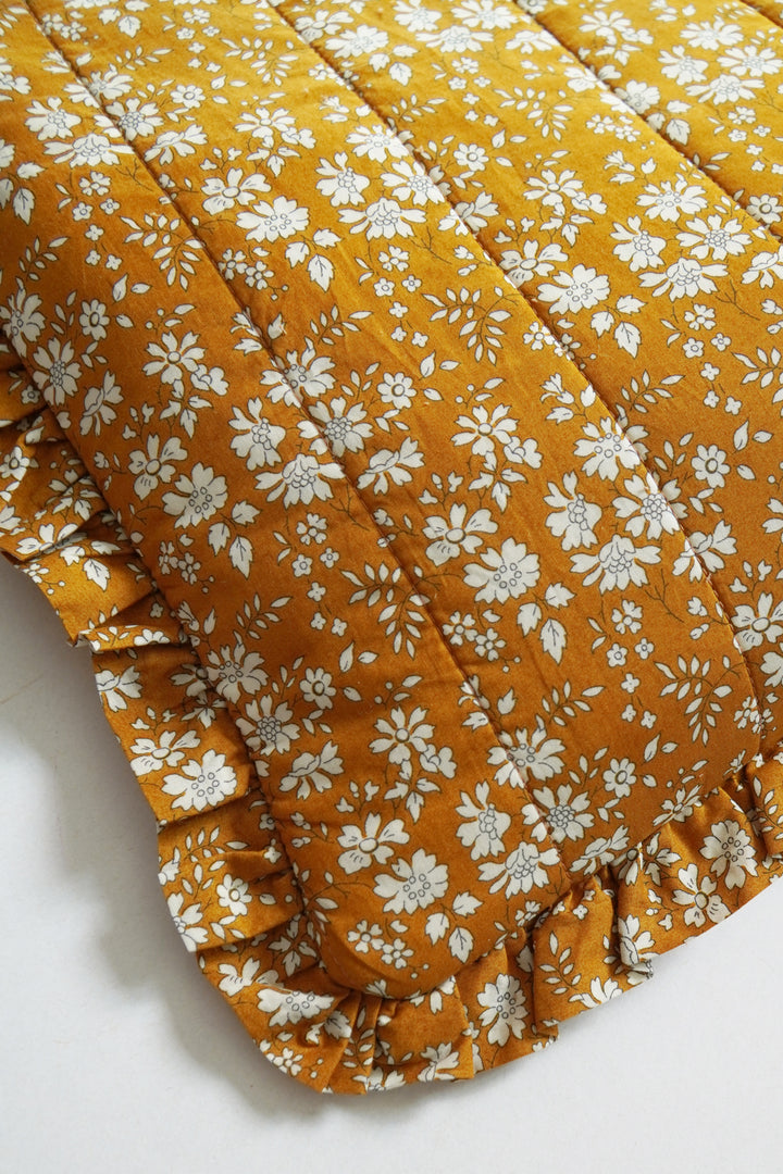 Large Ruffle Pouch made with Liberty Fabric CAPEL