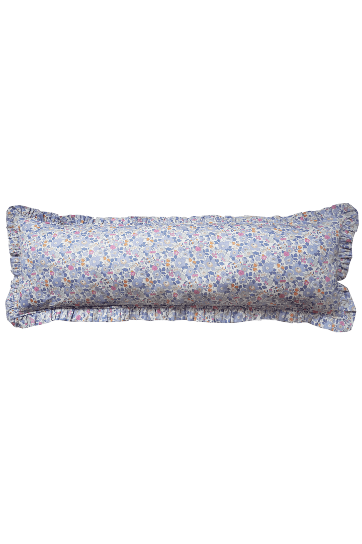 Ruffle Bolster Lumbar Cushion made with Liberty Fabric BETSY