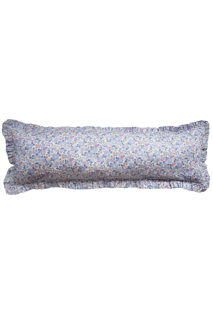 Ruffle Bolster Lumbar Cushion made with Liberty Fabric BETSY