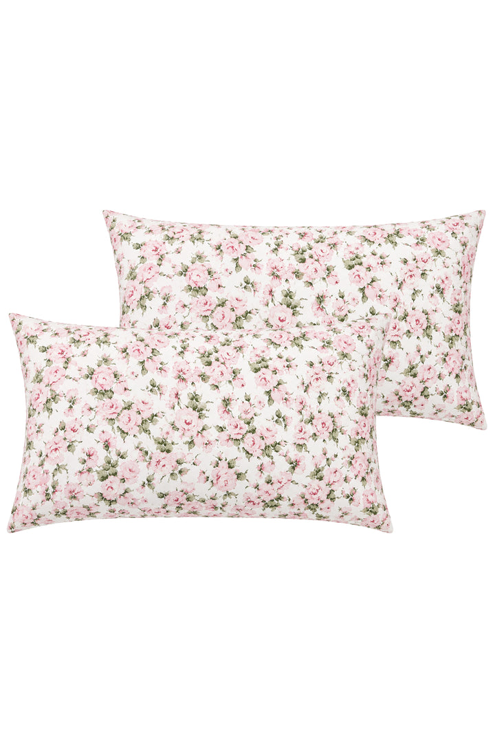 Housewife Pillowcase made with Liberty Fabric CARLINE ROSE PINK