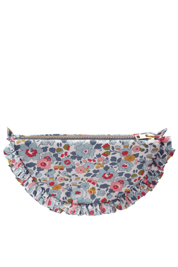 Ruffle Pouch made with Liberty Fabric BETSY