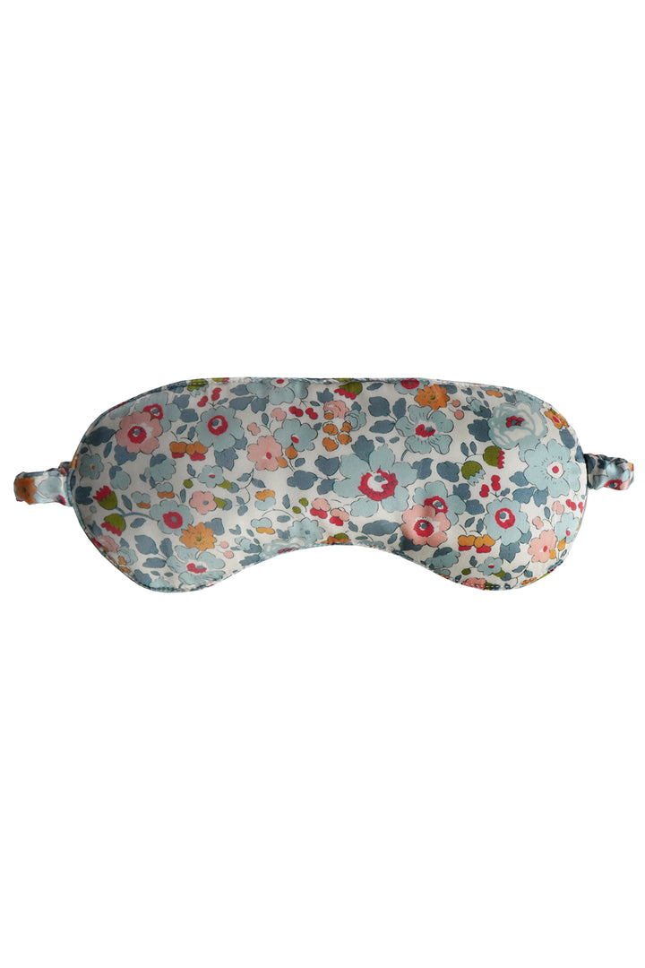 Silk Eye Mask made with Liberty Fabric BETSY GREY