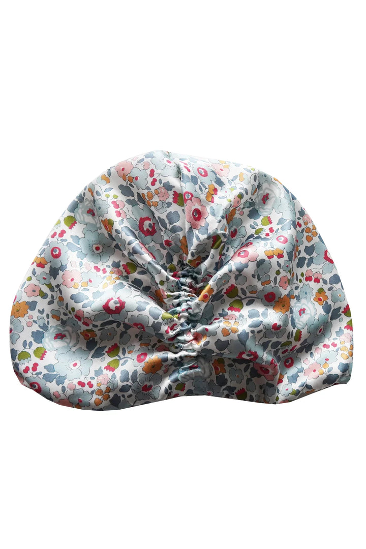 Silk Hair Wrap Turban made with Silk Liberty Fabric Betsy Grey