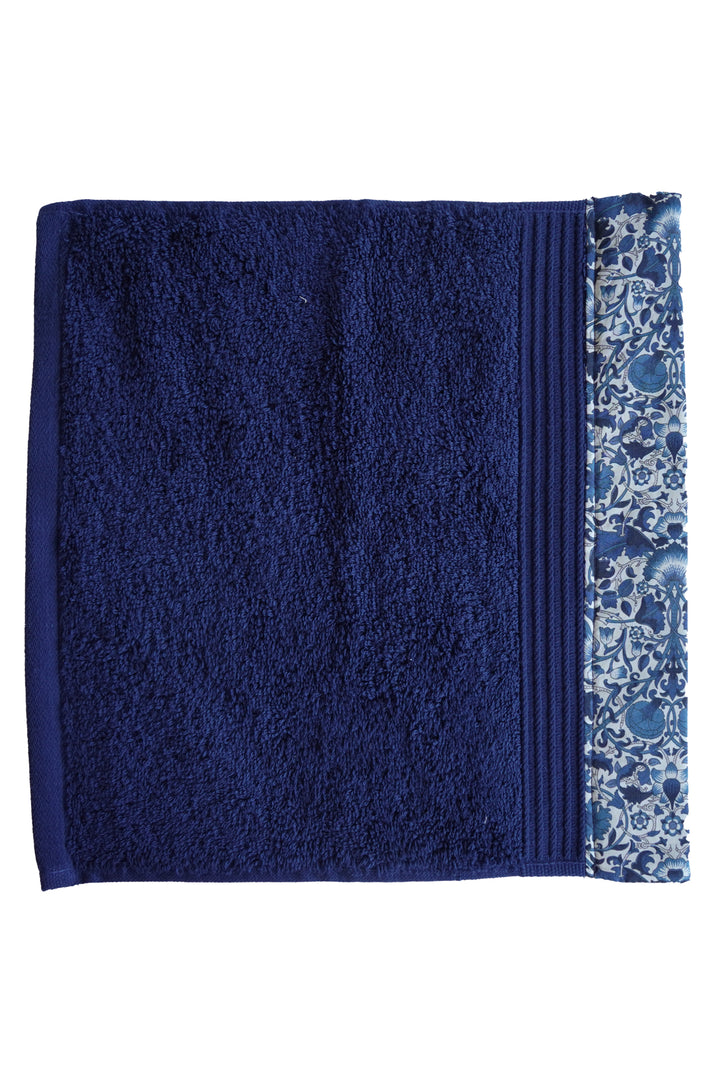 Border Edge Towel made with Liberty Fabric LODDEN