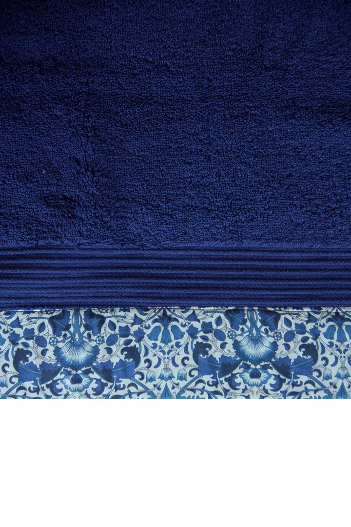 Border Edge Towel made with Liberty Fabric LODDEN