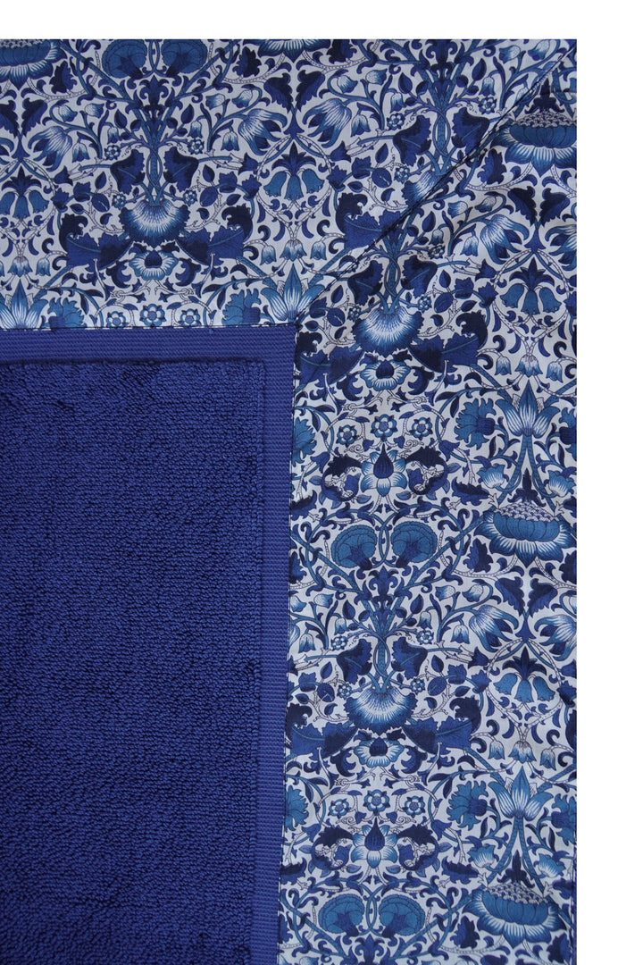 Border Edge Bath Mat made with Liberty Fabric LODDEN