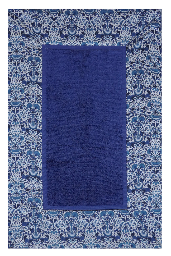 Border Edge Bath Mat made with Liberty Fabric LODDEN