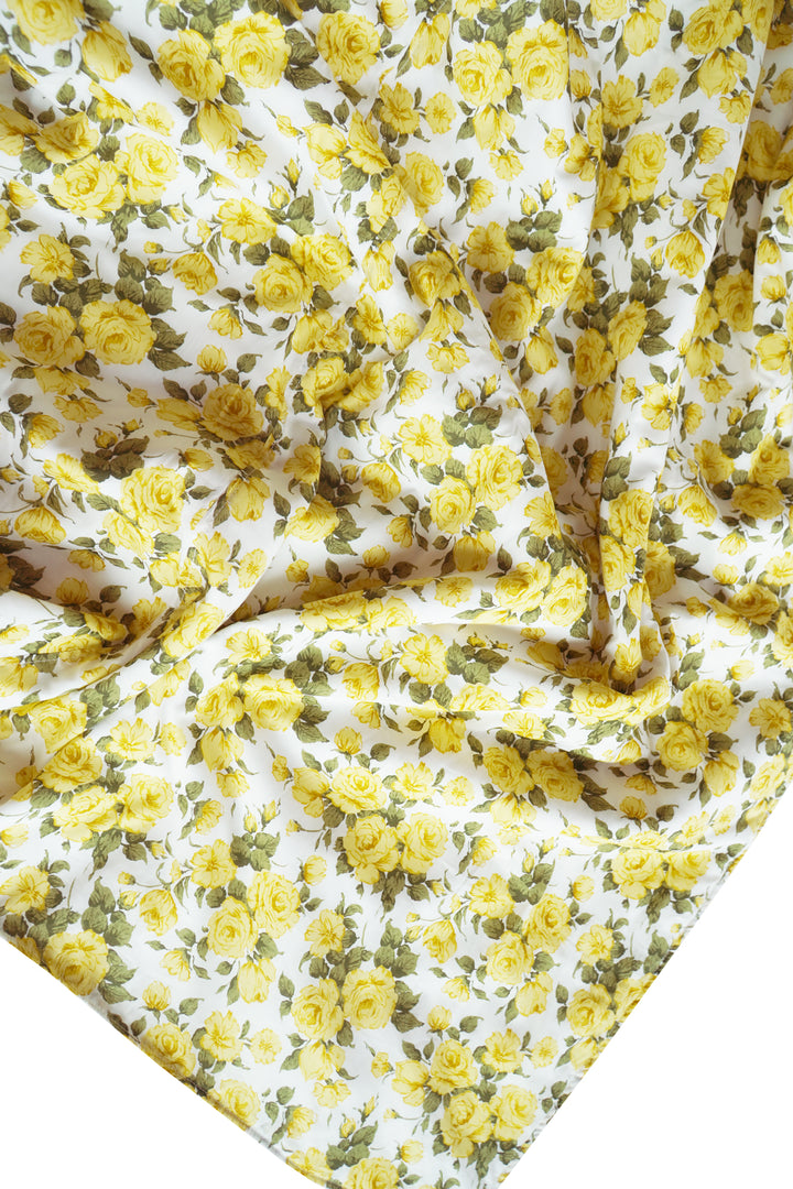 Reversible Stitch Border Bedspread made with Liberty Fabric TAPESTRY & CARLINE ROSE