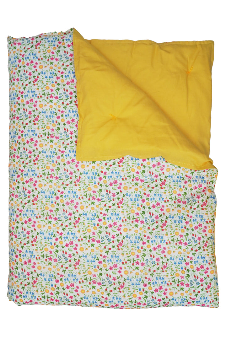 Reversible Heirloom Quilt made with Liberty Fabric LITTLE MIRABELLE & HAYSTACK