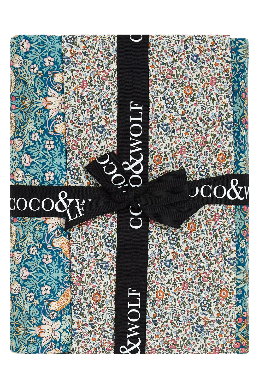 Reversible Duvet Set made with Liberty Fabric STRAWBERRY THIEF & KATIE AND MILLIE ORANGE