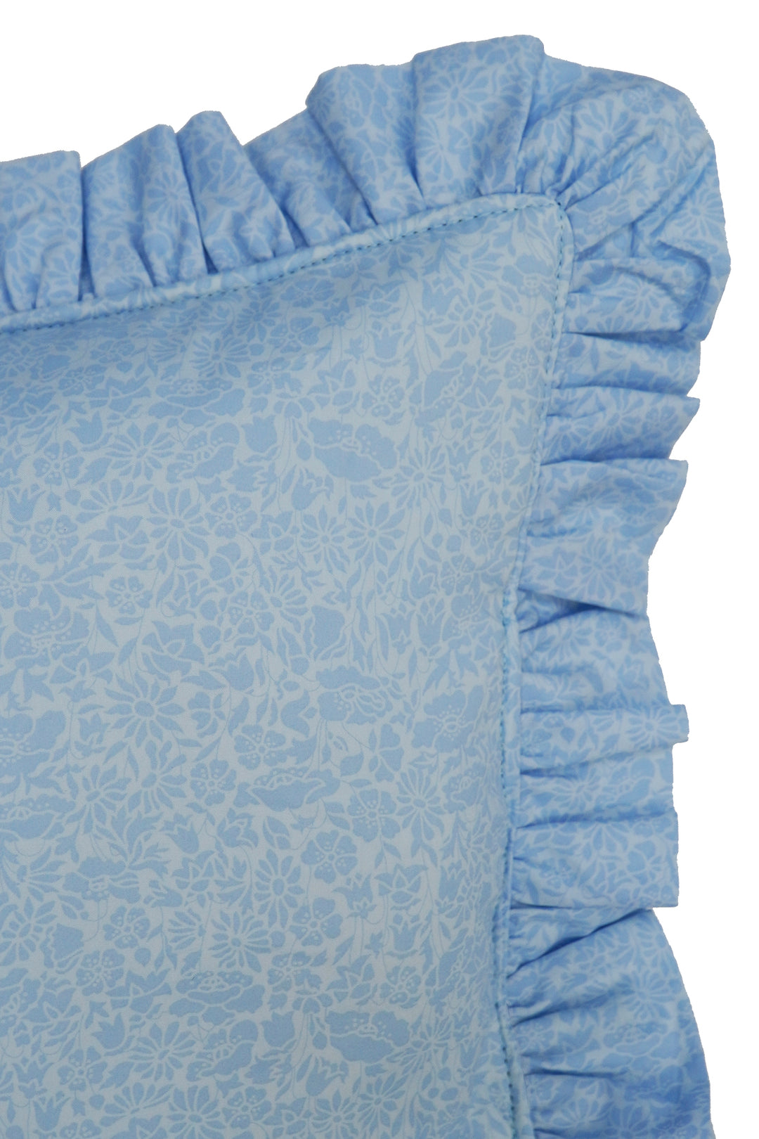 Lumbar Cushion made with Liberty Fabric POPPY DAY SKY