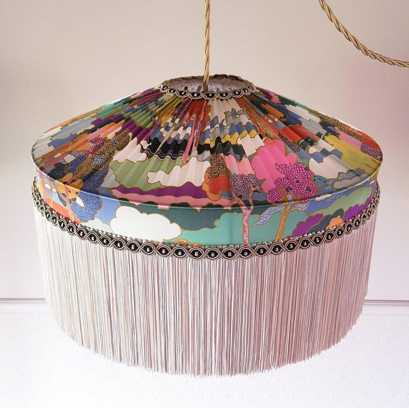 Coco & Wolf x Beauvamp Tiffany Lampshade made with Silk Liberty Fabric PROSPECT ROAD - Coco & Wolf