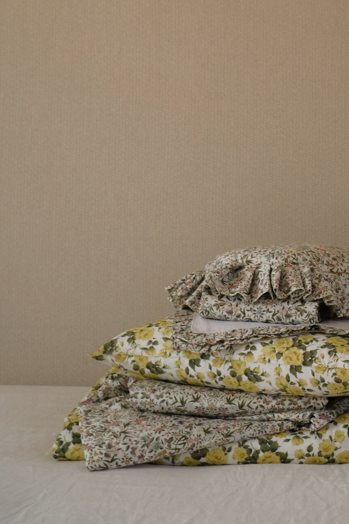 Pillowcase made with Liberty Fabric CARLINE ROSE