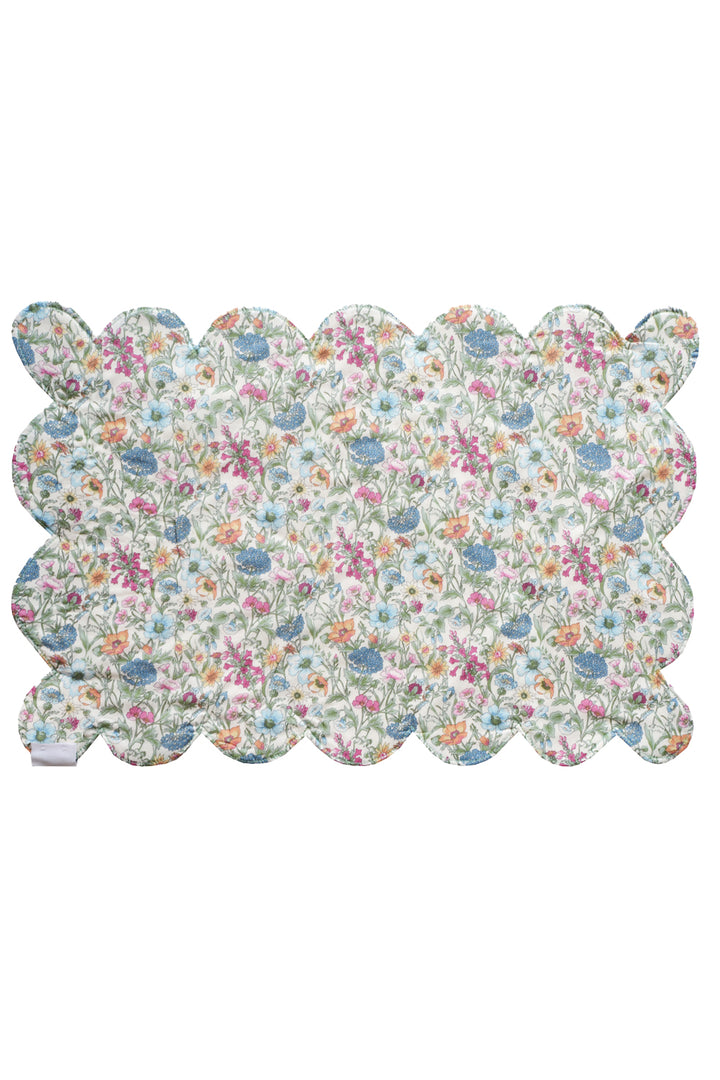 Reversible Scalloped Placemat made with Liberty Fabric DONNA LEIGH