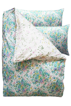 Bridgerton Reversible Duvet Set made with Liberty Fabric BOUQUET PARADE & REGAL BLOSSOM
