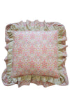 Double Ruffle Cushion made with Liberty Fabric STRAWBERRY THIEF SPRING - Coco & Wolf