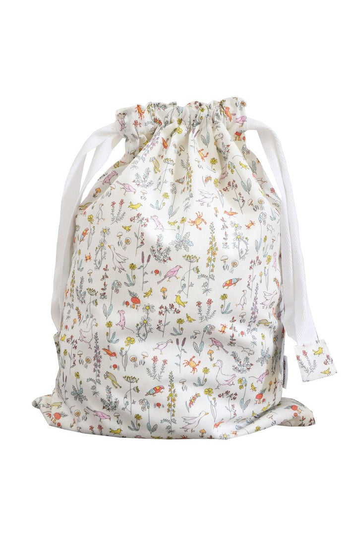 Drawstring Bag made with Liberty Fabric THEO PINK