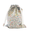 Drawstring Bag made with Liberty Fabric DONNA LEIGH SILVER - Coco & Wolf