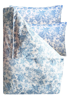 Duvet Set made with Liberty Fabrics & Bridgerton REGENCY TRAIL CHINA BLUE