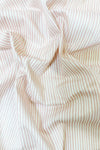 Embroidered Ruffle Cushion made with Striped Liberty Fabric ELEMENTS PINK - Coco & Wolf