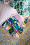 Embroidered Gathered Edge Pillowcase made with Liberty Fabric ARCHIVE SWATCH - Coco & Wolf