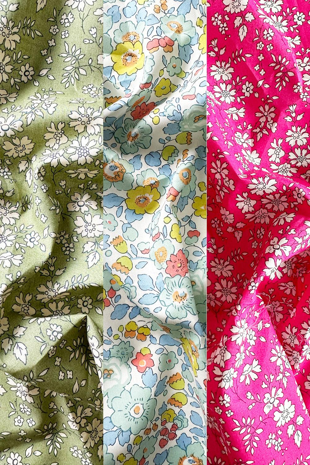 EXCLUSIVE Liberty Fabric Tana Lawn® Cotton BETSY SAGE - Coco & Wolf