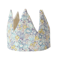 Fable Heart Crown made with Liberty Fabric MICHELLE SEA GREEN - Coco & Wolf