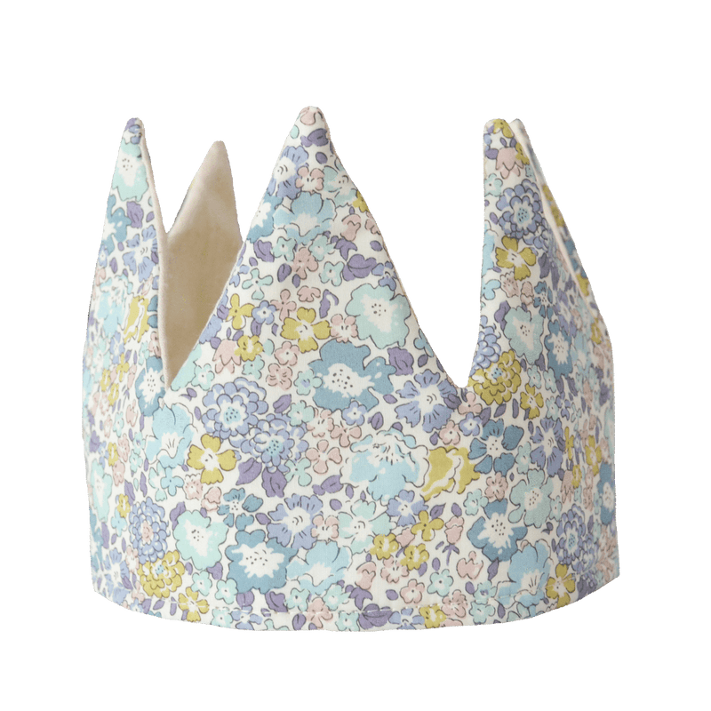 Fable Heart Crown made with Liberty Fabric MICHELLE SEA GREEN - Coco & Wolf