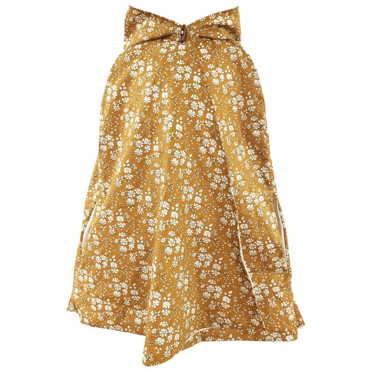 Fable Heart Hooded Cape made with Liberty Fabric CAPEL MUSTARD - Coco & Wolf