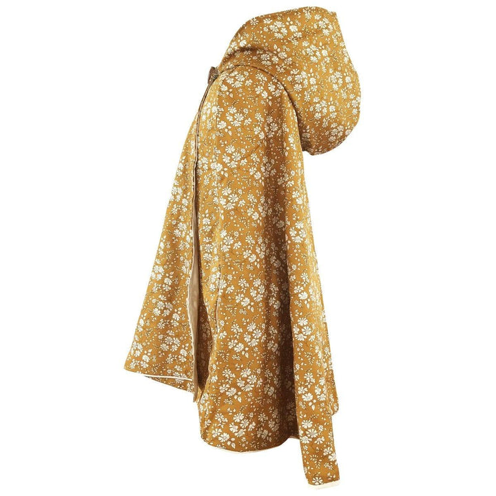 Fable Heart Hooded Cape made with Liberty Fabric CAPEL MUSTARD - Coco & Wolf