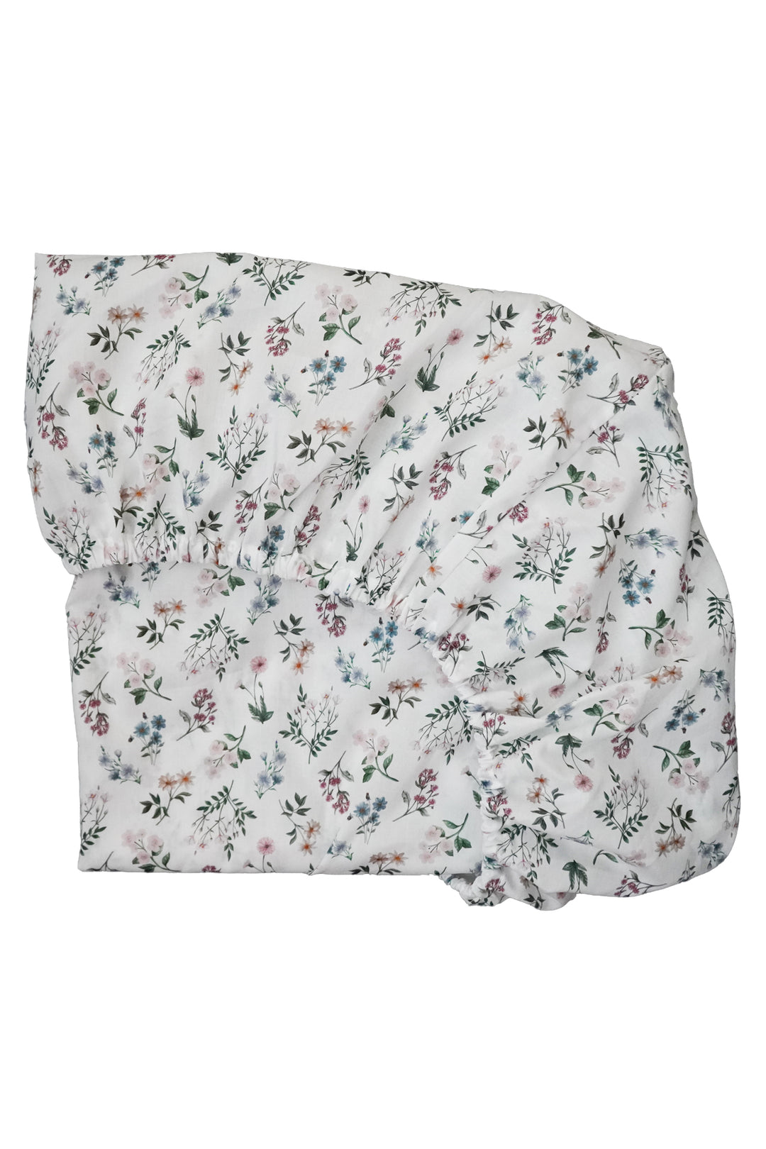 Fitted Sheet made with Liberty Fabric ANNIE CREAM
