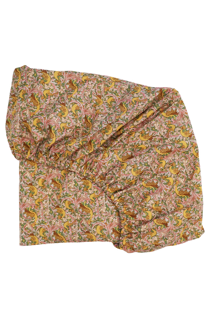 Fitted Sheet made with Liberty Fabric EDEN'S AWAKENING