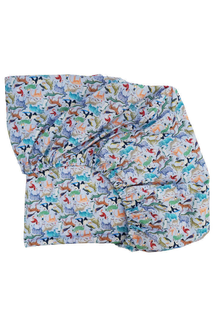 Fitted Sheet made with Liberty Fabric QUEY 2